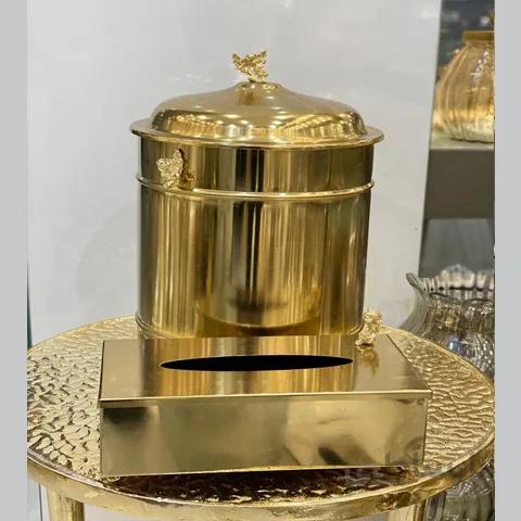 ست سطل و دستمال فلزی