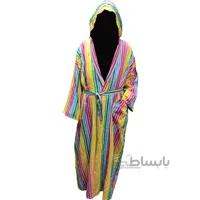 حوله پالتویی سنتی باف یزد مدل رنگین کمان سایز 105 و 115 و 125 و 140