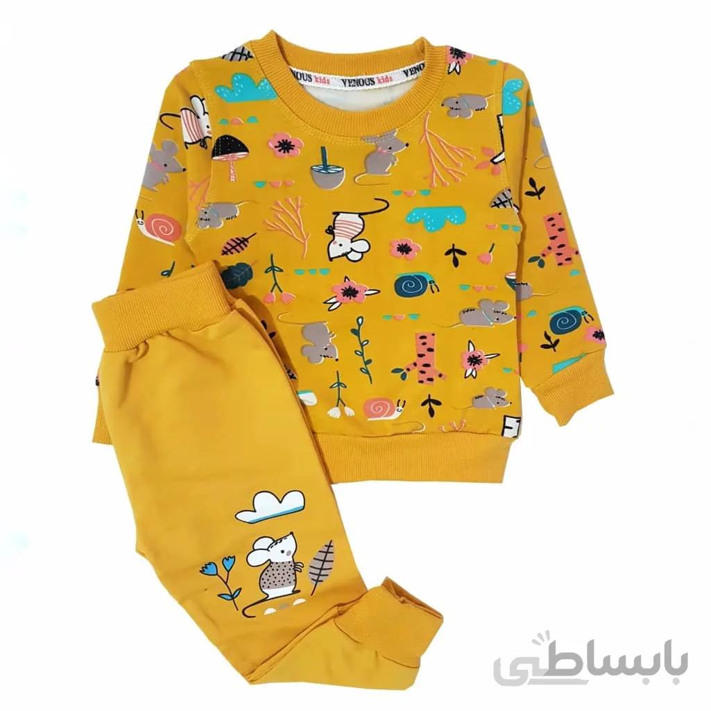ست بلوز شلوار اسپرت طرح موش