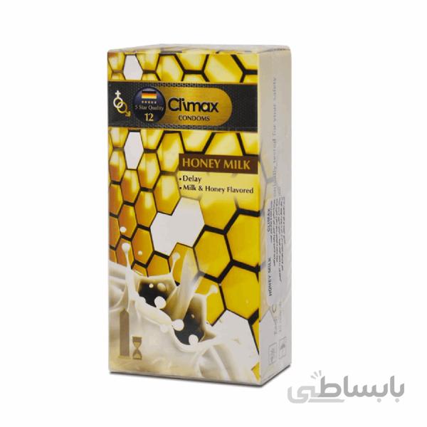 کاندوم کلایمکس مدل Honey Milk 12 بسته 12 عددی