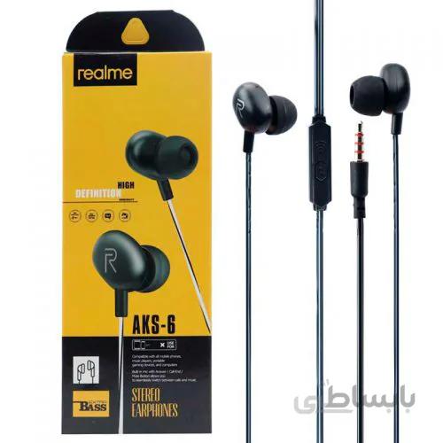 هندزفری ریلمی میکروفن دار مدل Realme AKS-6 ا Realme AKS-6 Wired HandsFree