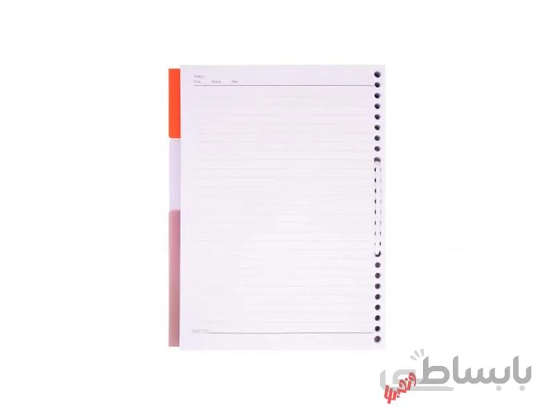 اوراق کلاسوری 26 حلقه 100برگ تک خط پاپکو