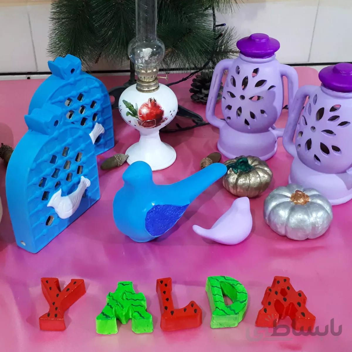 فانوس سفالی و مرغ آمین مخصوص شب یلدا