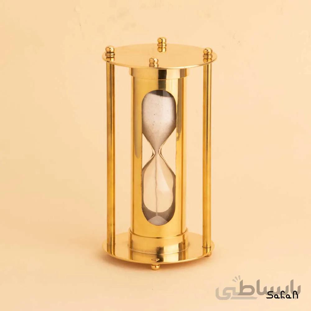 ساعت شنی برنجی طلایی