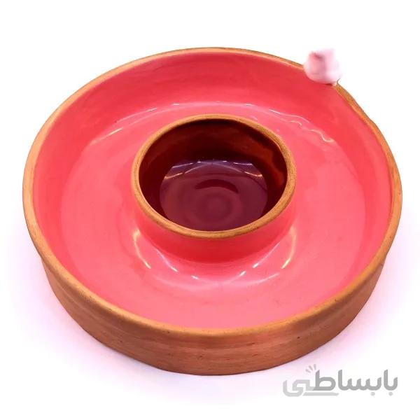 اردوخوری سرامیکی دست ساز گرد مدل پرنده