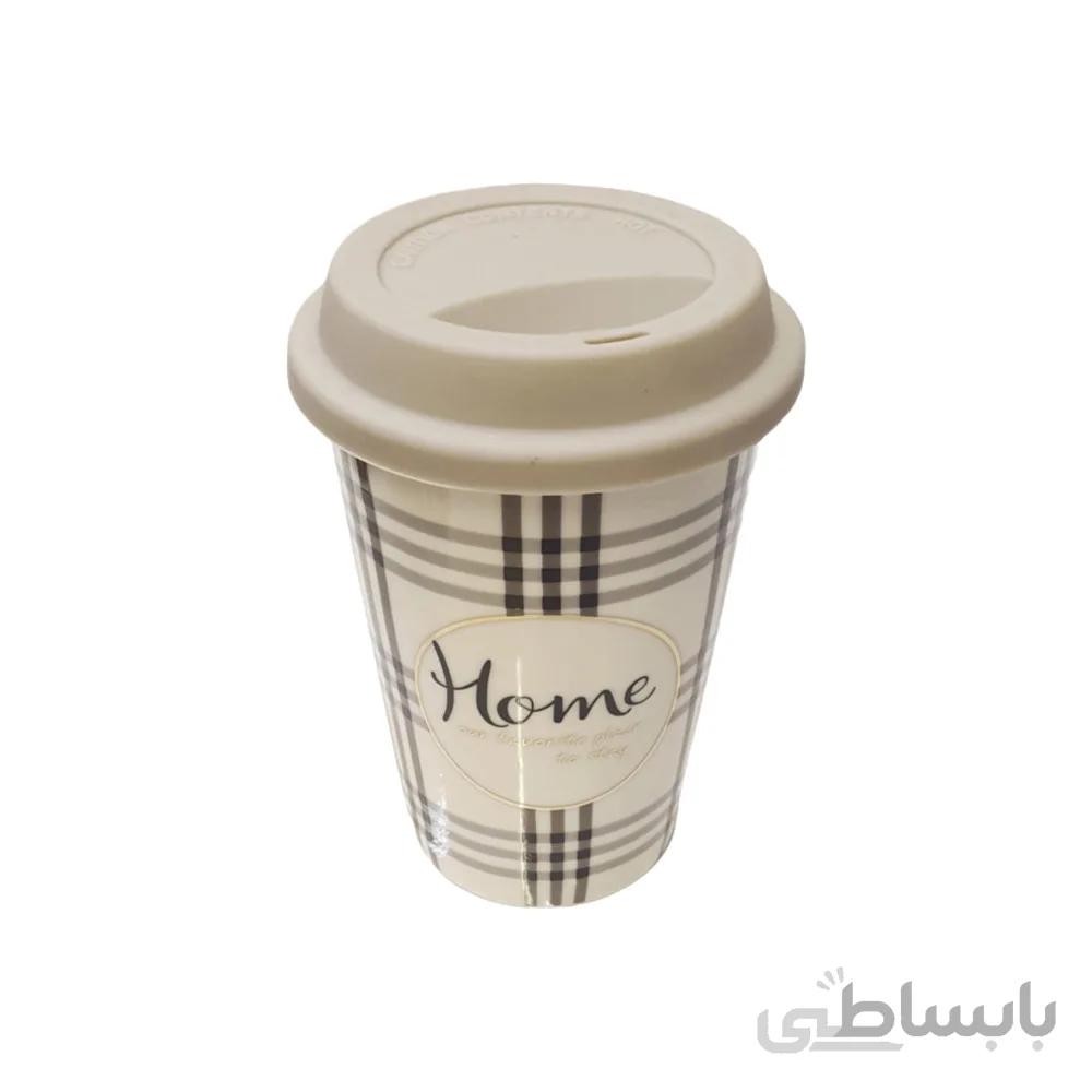 ماگ سرامیکی مدل Home Stay درب سیلیکونی