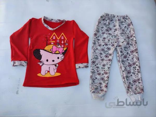 بلوزشلوار دخترانه گربه ملوس