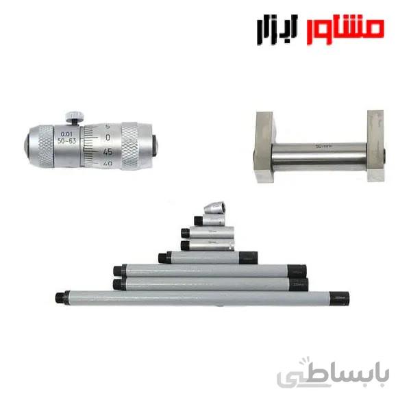 ست میکرومتر لوله اینسایز داخل سنج 1000 50 میلی متر مدل 1000 3222