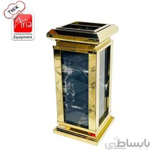سطل زباله طلایی سنگی - 91.1009