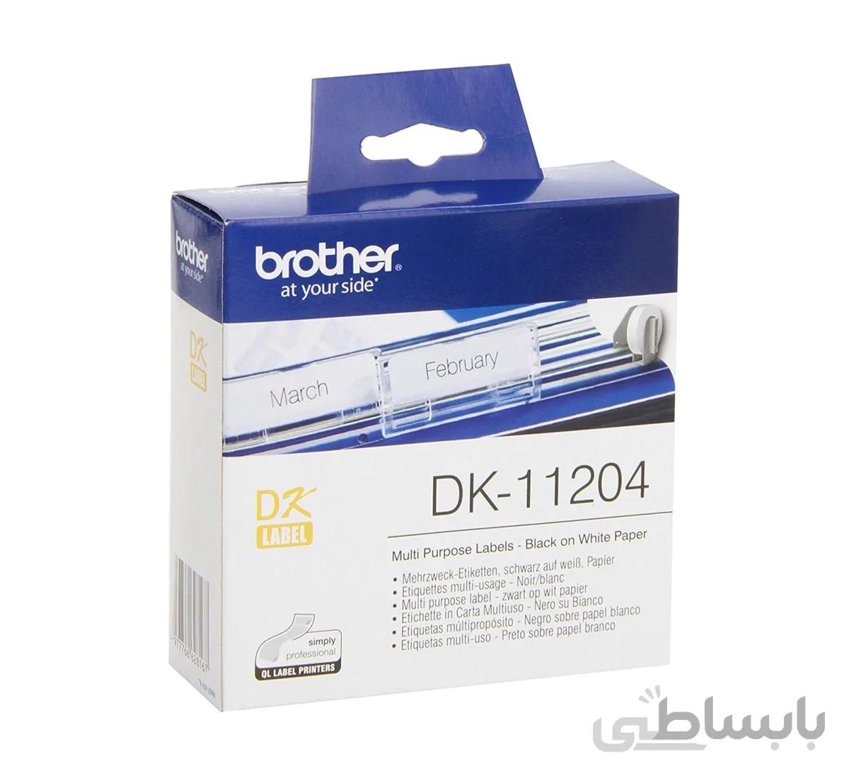 برچسب پرینتر لیبل زن برادر مدل DK-11204 ا Brother DK-11204 Label Printer Label