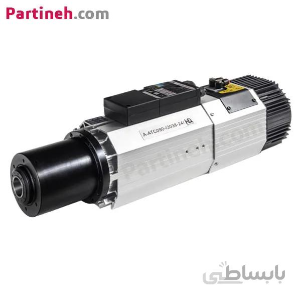 اسپیندل موتور هواخنک 9 کیلو وات 24000 دور با قابلیت تعویض ابزار اتوماتیک برند HQM ا HQM 9KW air cooled automatic toolchange spindle motor