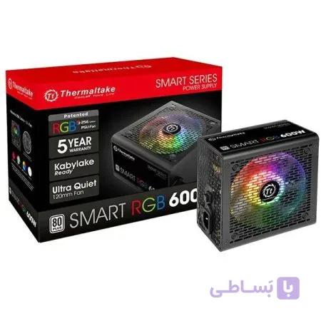 منبع تغذیه کامپیوتر ترمالتیک مدل Smart Pro RGB 600W
