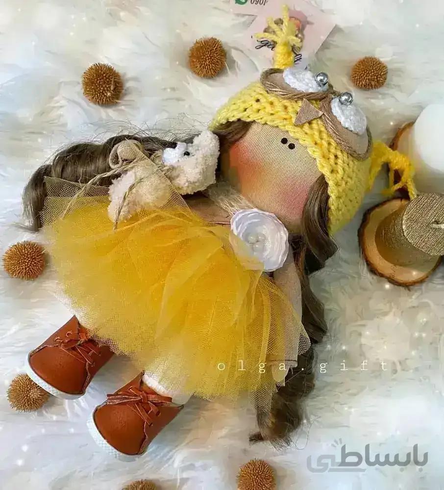 عروسک روسی زرد پوش کد: A24