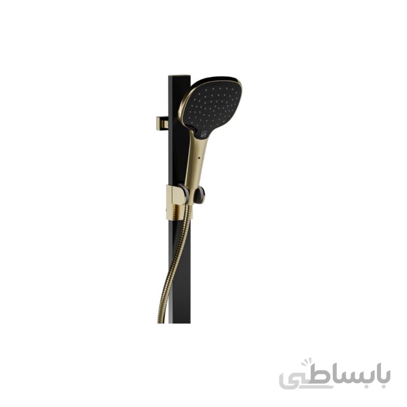 گوشی تلفنی فریز شاور مدل کاهنده مصرف اب سیرچ مشکی طلا