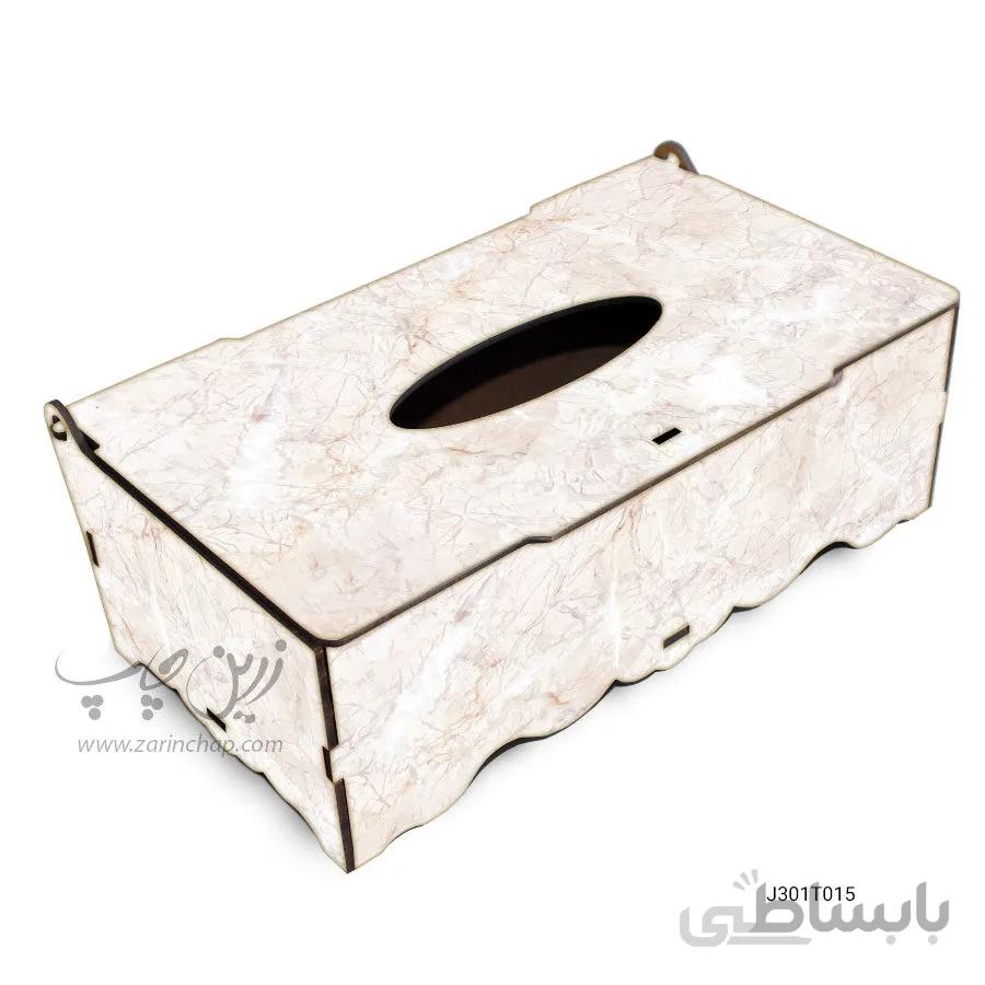 جعبه دستمال کاغذی MDF با طرح مدل J301T015