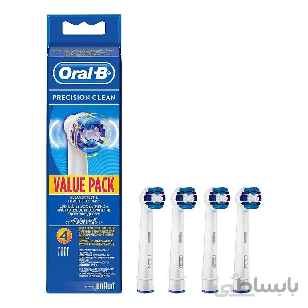 سری یدک مسواک برقی اورال-بی 4 تایی مدل precision clean