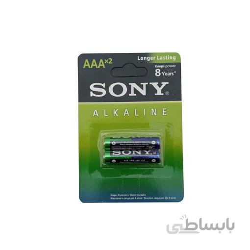 باتری نیم قلمی آلکالاین سونی مدل LR03*2