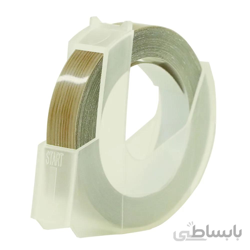 نوار یدک لیبل زن دستی دایمو رنگ قهوه ای طرح چوب