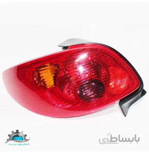چراغ خطر عقب چپ با سوکت و لامپ پژو 206 SD سرو صنعت