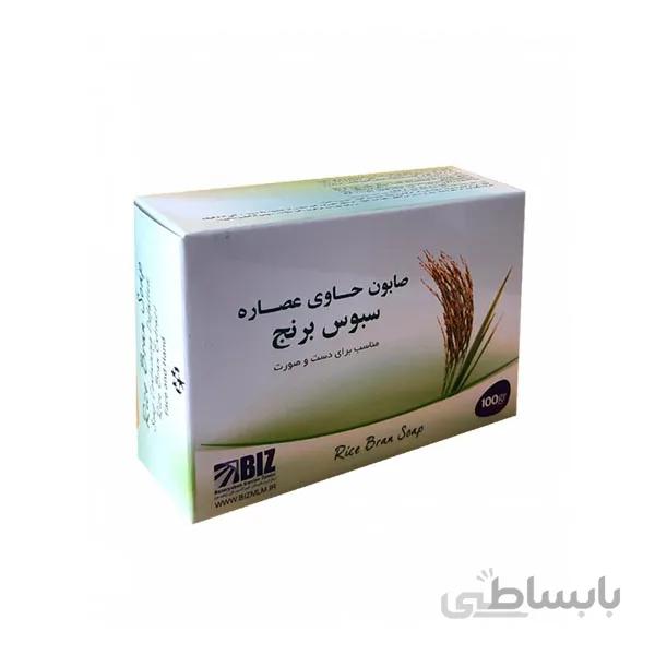 صابون دست و صورت سبوس برنج دکتر بیز