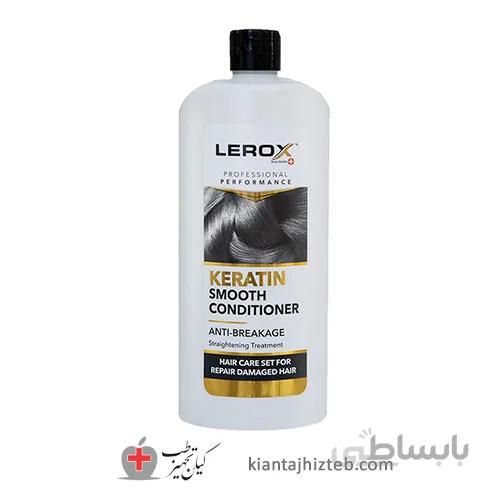 نرم کننده موی سر لروکس مدل Keratin مناسب موهای شکننده و آسیب دیده 550 میل