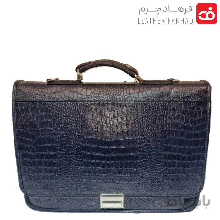 کیف اداری سایز بزرگ سه فایل چرم طبیعی تبریز