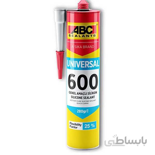 چسب سیلیکون 280 گرم ABC سفید