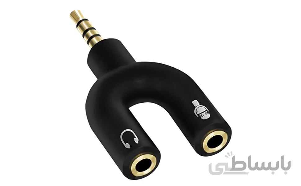 مبدل میکروفون و هدفون کین مدل KY-148 فله بدون پک