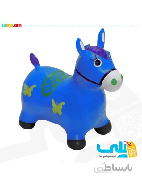 110-16 حیوان پرشی اسب موزیکال آبی