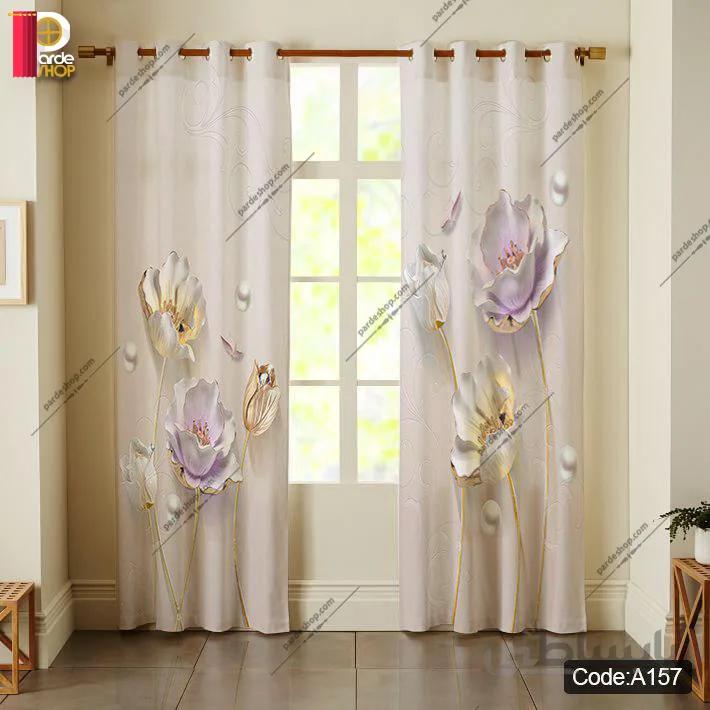 پرده پانچی چاپی کد A157