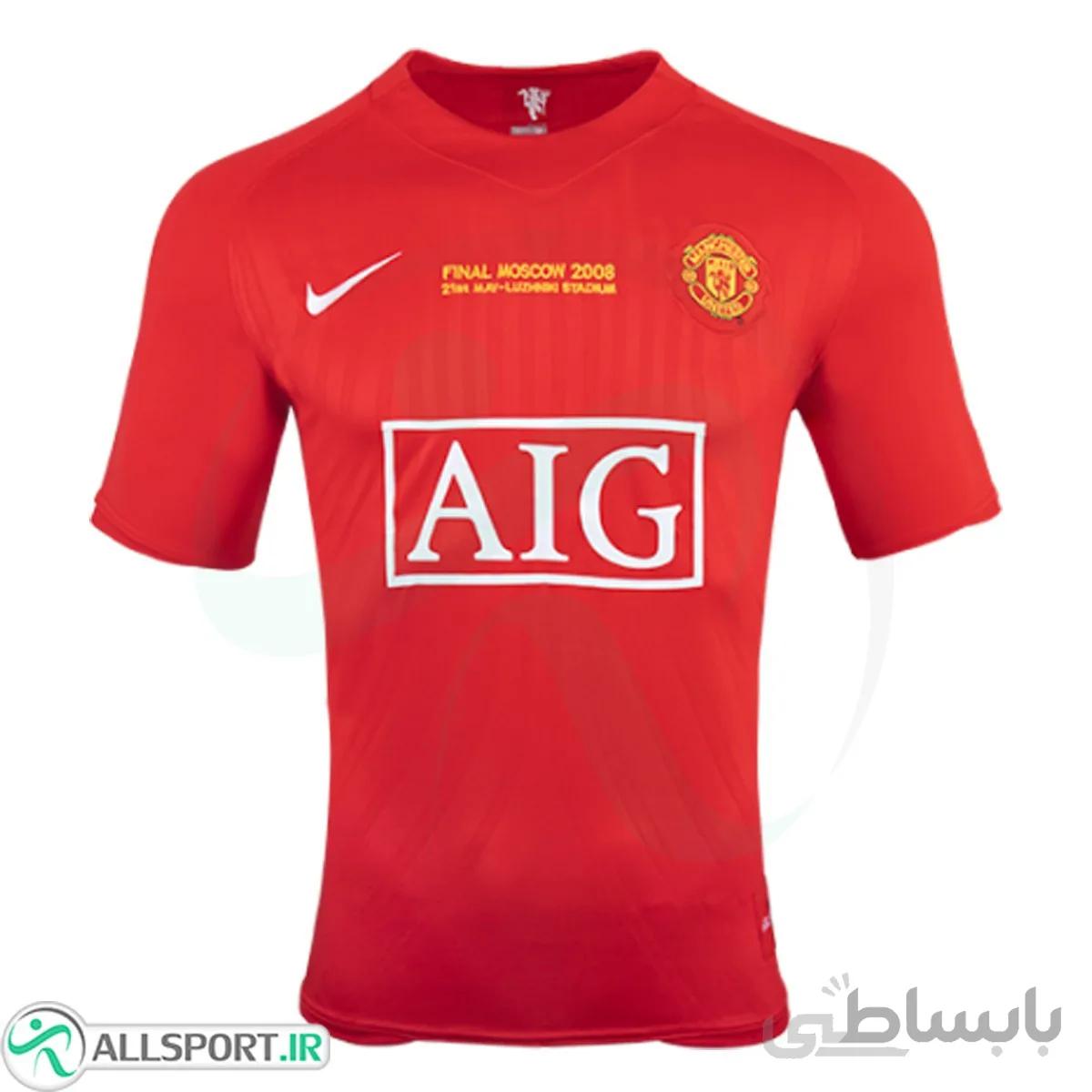 پیراهن کلاسیک منچستر یونایتد Manchester United 2007 Retro Home Kit Jersey