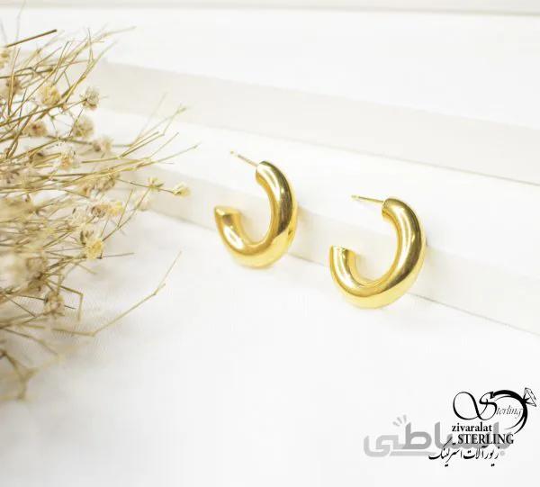 گوشواره هوپ میخی زنانه