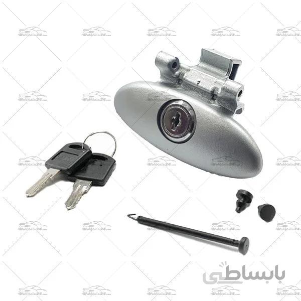 دستگيره درب داشبورد قفل دار پژو 206 نقره ای