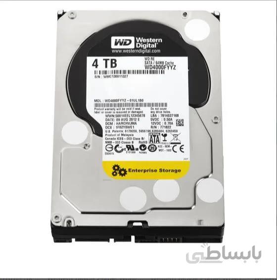 هارددیسک Western Digital RE SAS 4TB 32MB Internal Hard Drive ا Western Digital RE-Edition-4TB-64MB-Enterprise-Internal-Hard-Drive-WD4000FYYZ