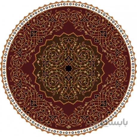 رومیزی مخمل گرد پیچک