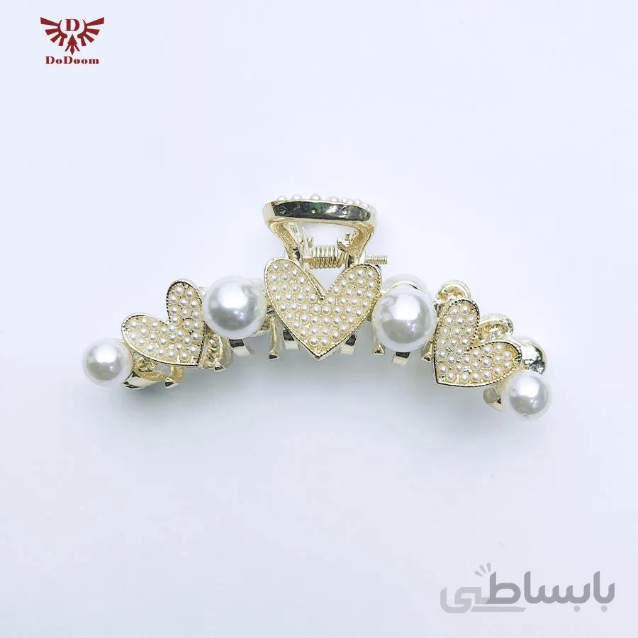 کلیپس فلزی مرواریدی قلبی C 145