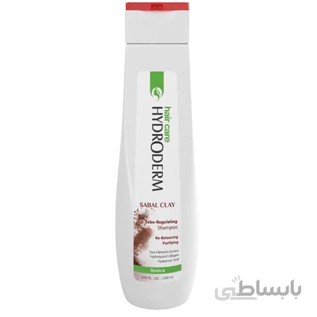 شامپو کنترل کننده چربی مو و پوست سر هیدرودرم مدل Sabal Clay حجم 250 میلی لیتر ا Hydroderm Sabal Clay Sebo Regulating Shampoo 250 ml