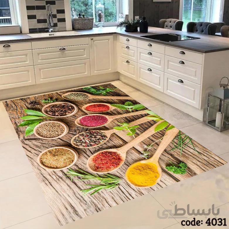 فرشینه اشپزخانه طرح قاشق ادویه 4031-8