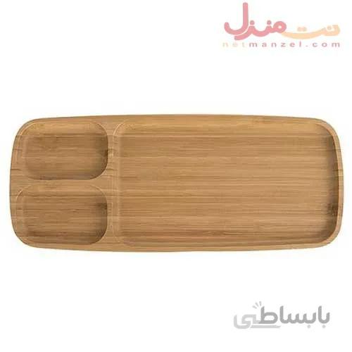 ظرف سرو چوبی بامبو برند بامبوم مدل فلیا کوچک