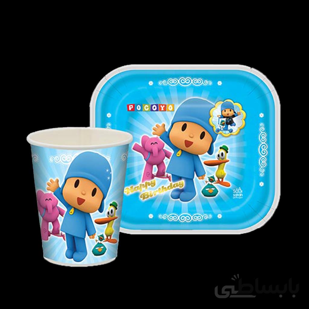 پیش دستی و لیوان تم تولد پوکویو