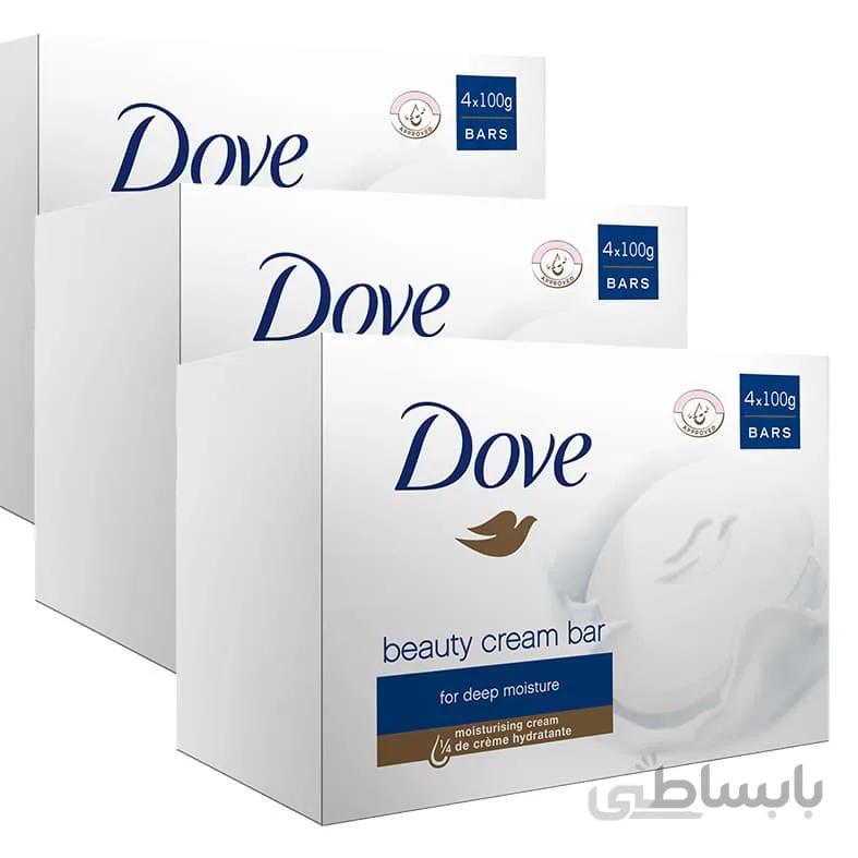 صابون داو مدل Beauty Cream بسته 4 عددی