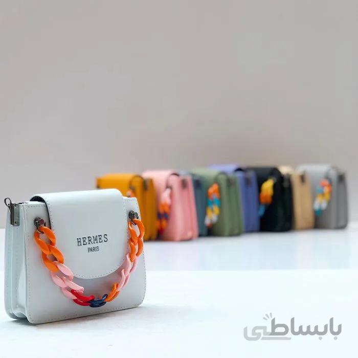 کیف زنجیر رنگی Hermes