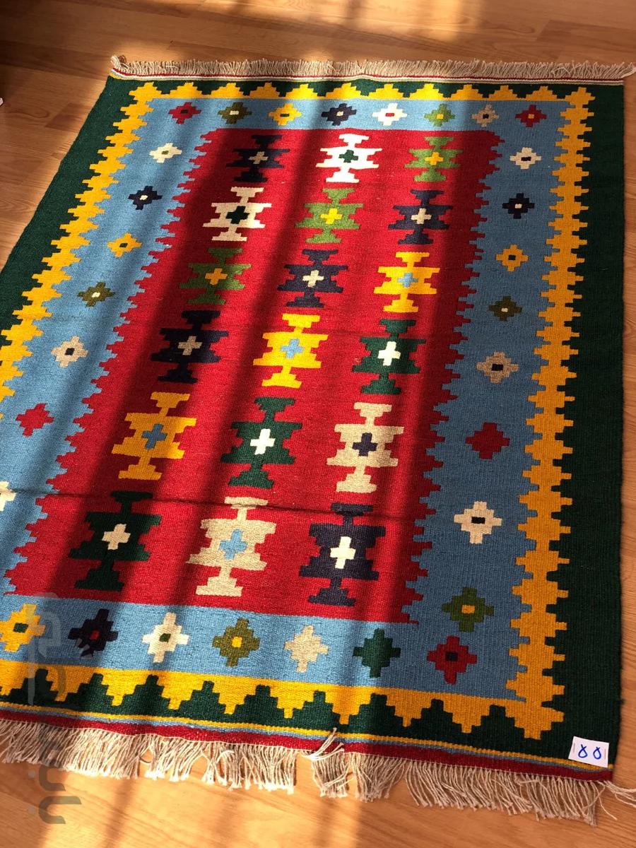 گلیم دو رو دستبافت رج Code 55 G ا Persian handmade kilim