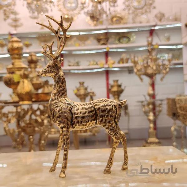 مجسمه برنزی گوزن ایستاده کد ۱۲۶۸