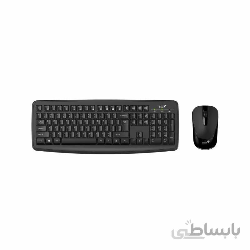 کیبورد و ماوس بی سیم جنیوس مدل KM-8100 ا Genius KM-8100 Wireless Keyboard and Mouse کد 497635
