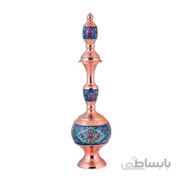 تنگ شلغمی مس و پرداز برند آقاجانی ارتفاع ۴۷ سانتی متر