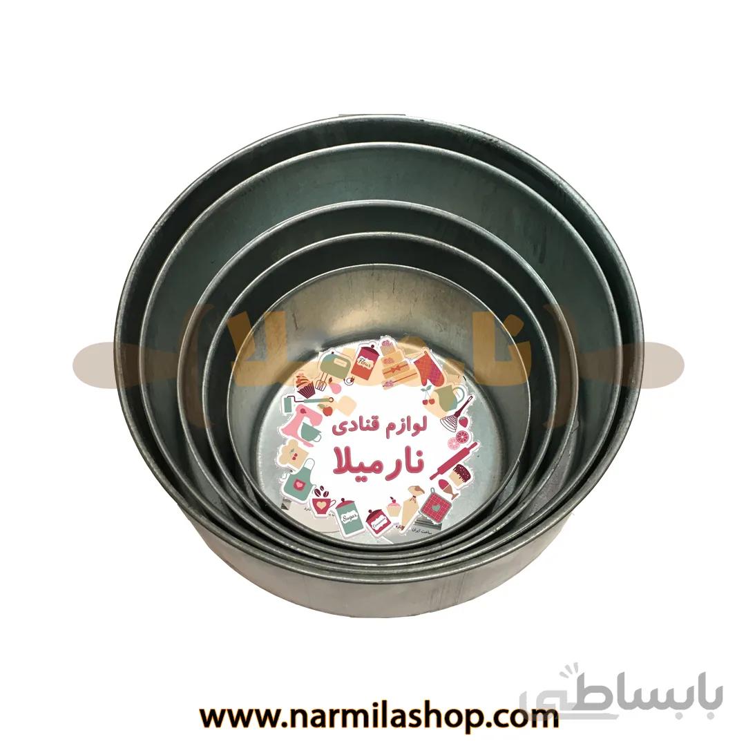 قالب کیک موج گرد پک کامل ( لبه بلند )
