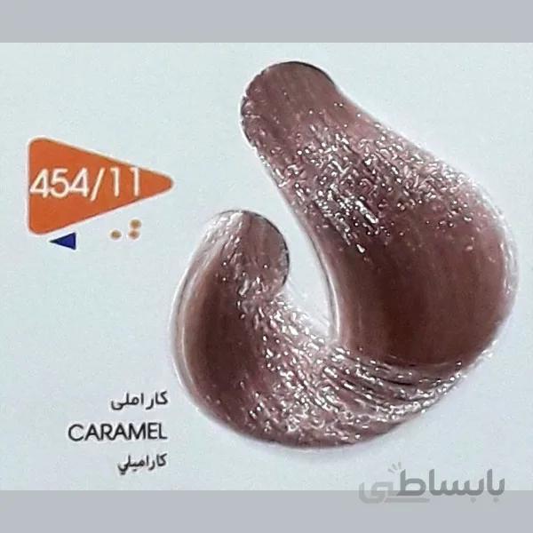رنگ مو ویتامول vitamol کاراملی شماره 454 11 حرفه ای حجم 120 میل