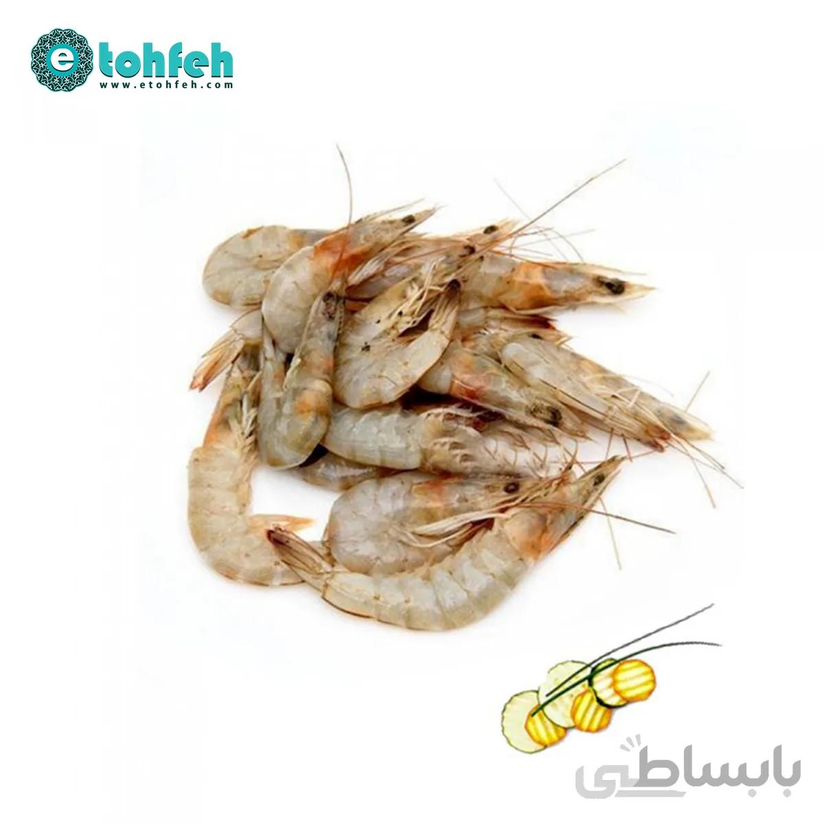 میگو سرتیز (حدود ۶۰ عدد در هر کیلوگرم)