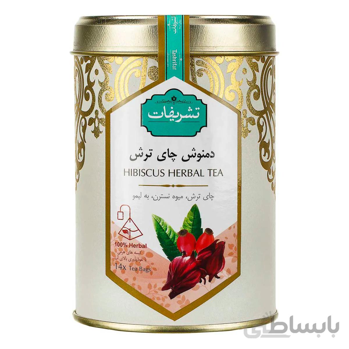 دمنوش کیسه ای چای ترش 14 عددی تشریفات